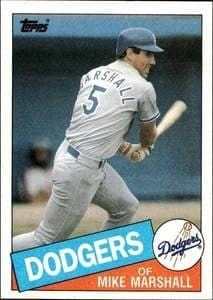 1985 Topps Mike Marshall #85 trading card