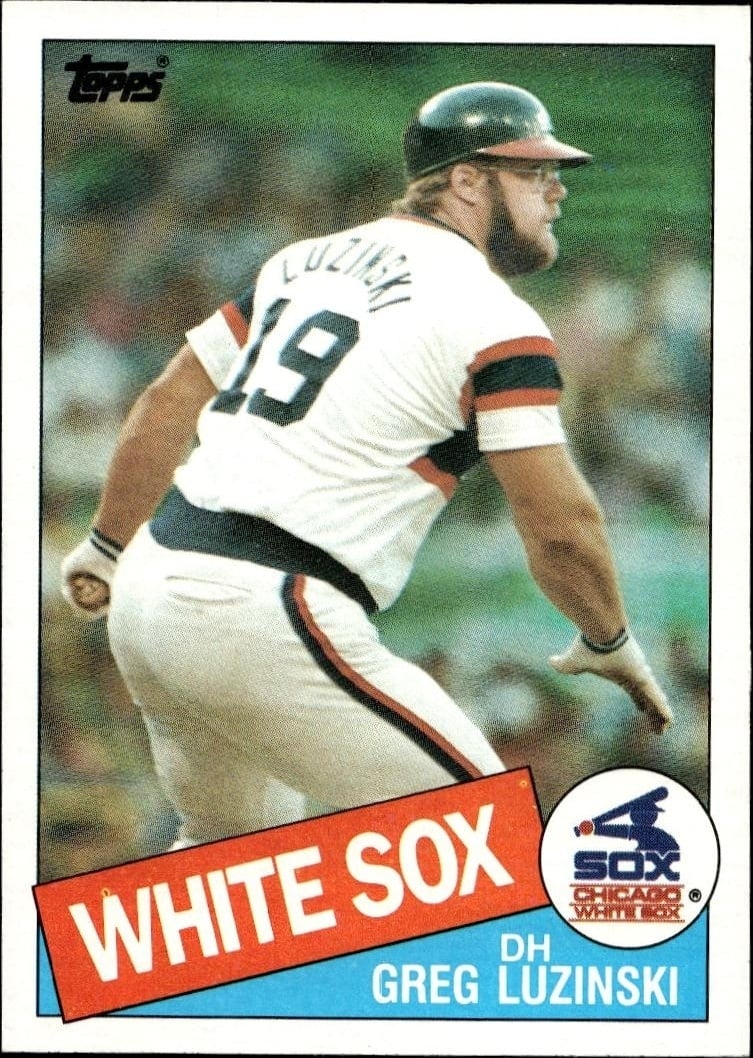 Greg Luzinski 1985 Topps #650 Baseball Trading Card - Front 1985 Topps Greg Luzinski #650 baseball trading card front