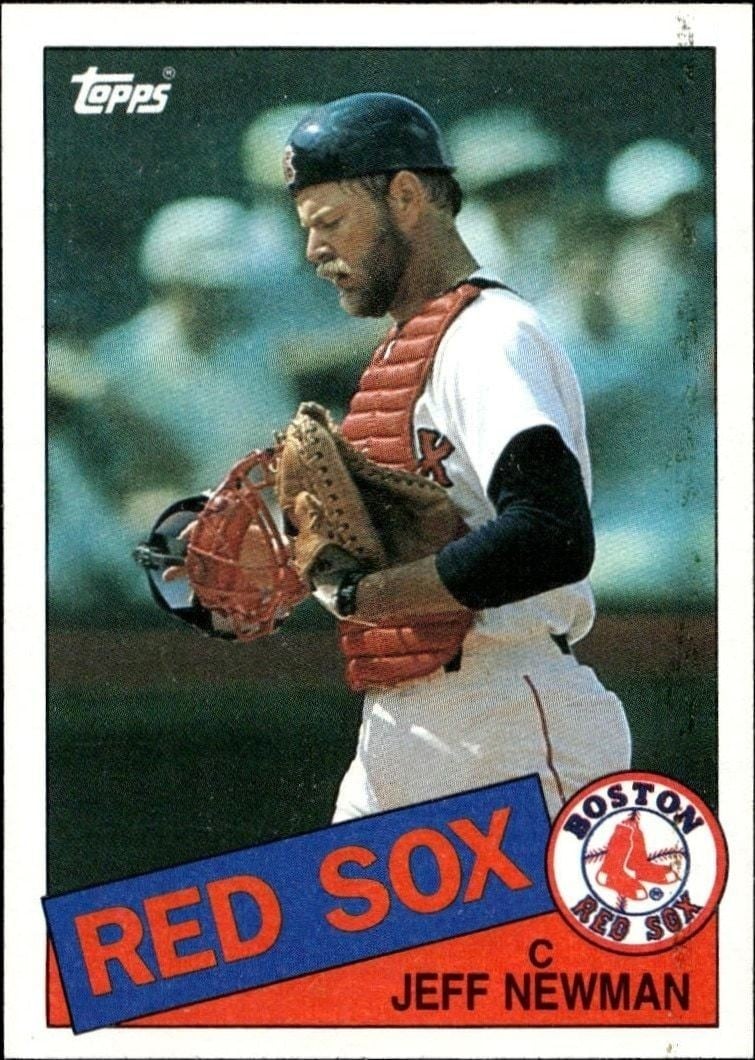 Jeff Newman 1985 Topps #376 Baseball Trading Card - Front 1985 Topps Jeff Newman #376 baseball trading card front