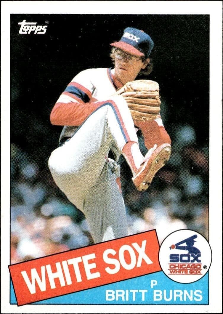 1985 Topps Britt Burns #338 trading card