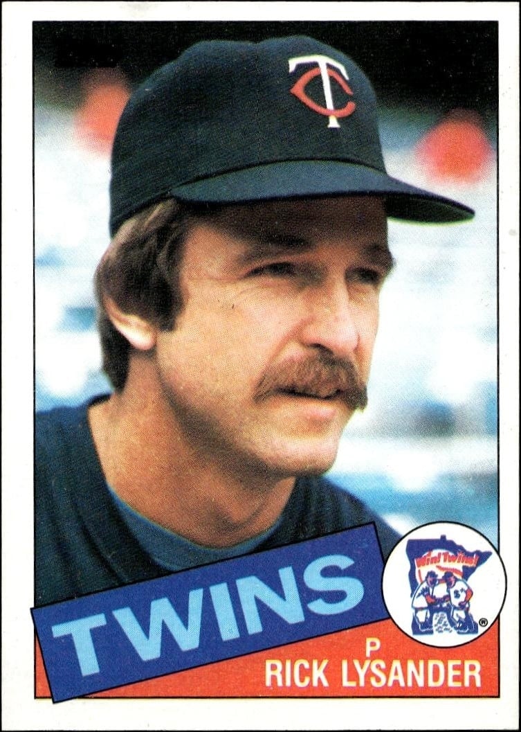 Rick Lysander 1985 Topps #383 Baseball Trading Card - Front 1985 Topps Rick Lysander #383 baseball trading card front
