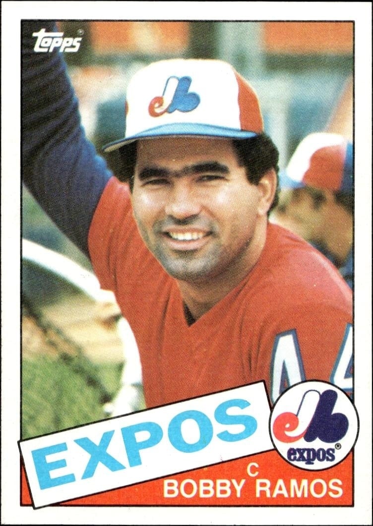 Bobby Ramos 1985 Topps #407 Baseball Trading Card - Front 1985 Topps Bobby Ramos #407 baseball trading card front