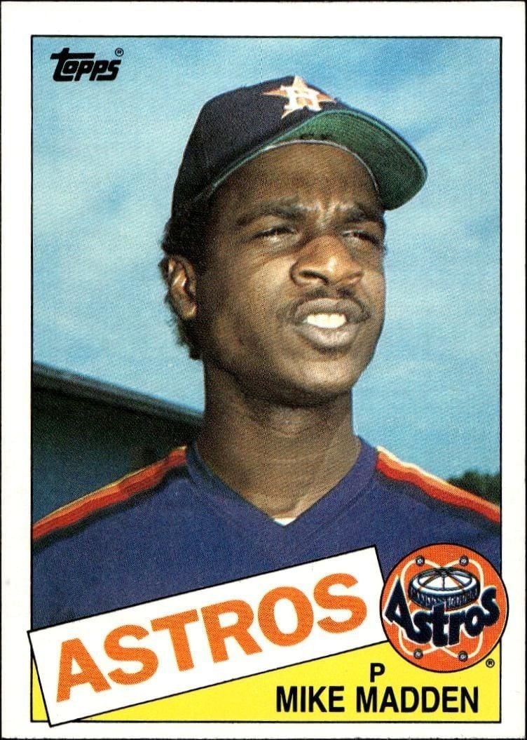 Mike Madden 1985 Topps #479 Baseball Trading Card - Front 1985 Topps Mike Madden #479 baseball trading card front