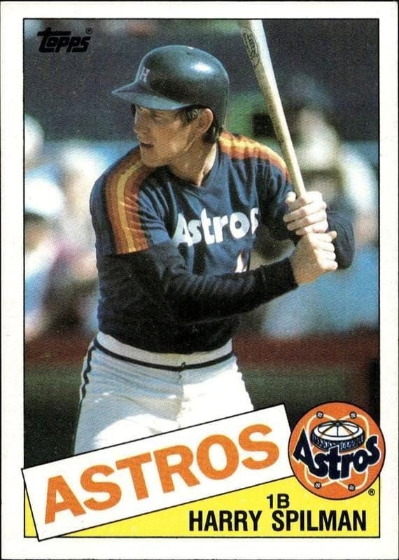 1985 Topps Harry Spilman #482 trading card