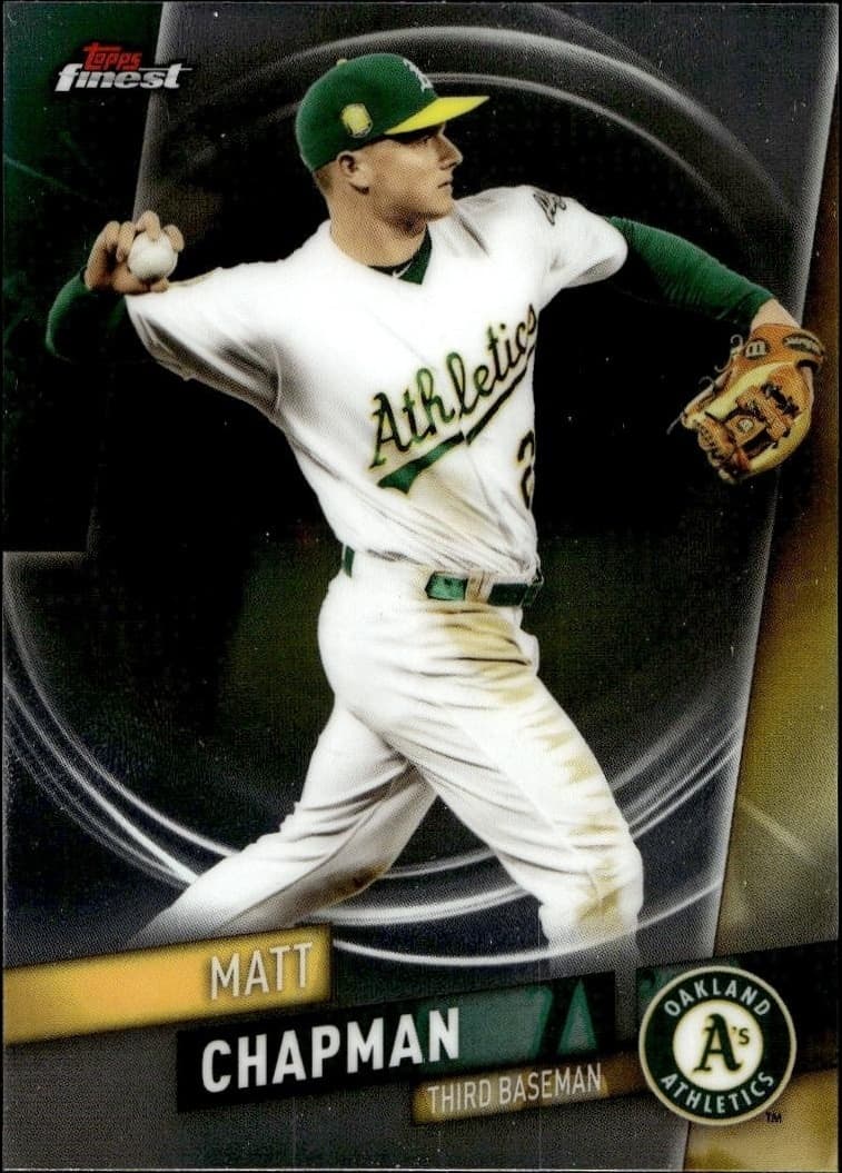 2019 Topps Finest Matt Chapman #5 trading card
