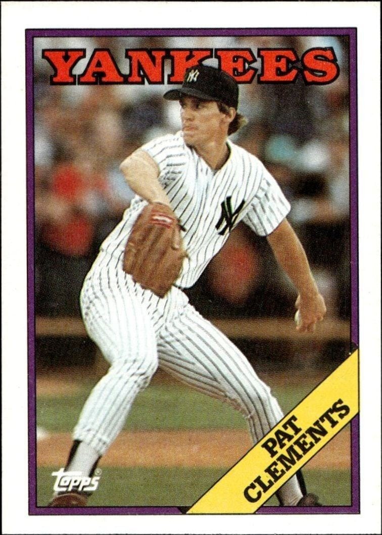 Pat Clements 1988 Topps #484 Baseball Trading Card - Front 1988 Topps Pat Clements #484 baseball trading card front