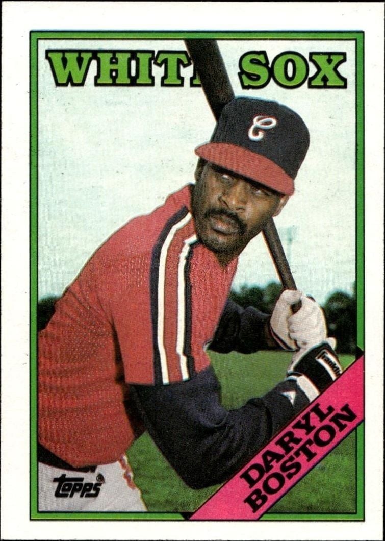 Daryl Boston 1988 Topps #739 Baseball Trading Card - Front 1988 Topps Daryl Boston #739 baseball trading card front