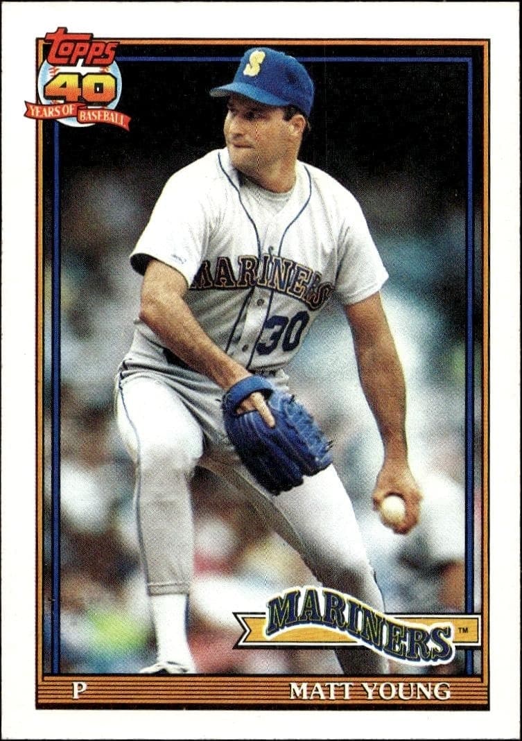 1991 Topps Matt Young #108 trading card