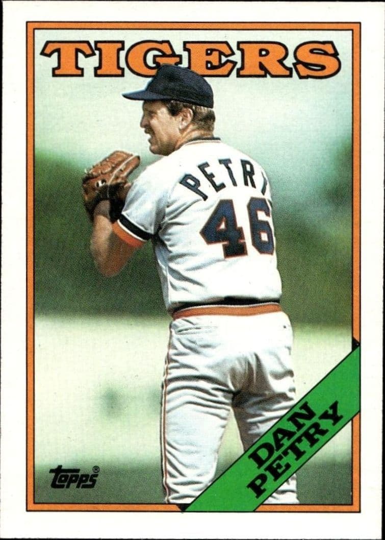 1988 Topps Dan Petry #78 trading card
