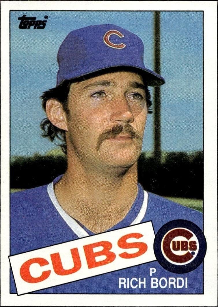 Rich Bordi 1985 Topps #357 Baseball Trading Card - Front 1985 Topps Rich Bordi #357 baseball trading card front