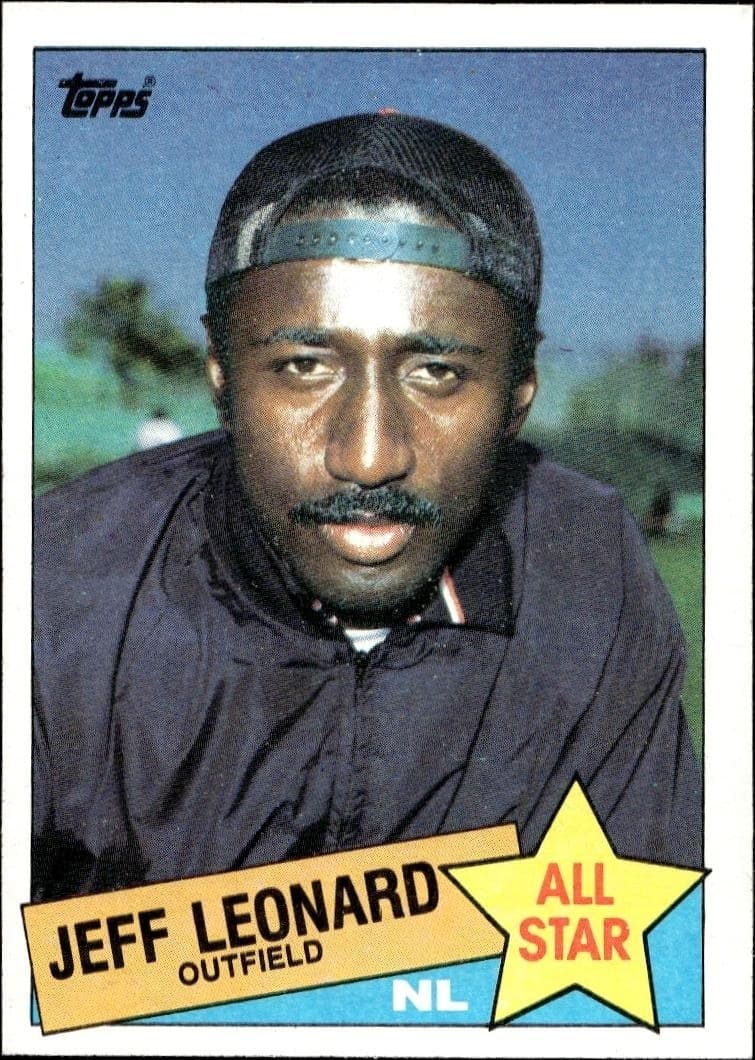 1985 Topps Jeff Leonard #718 trading card