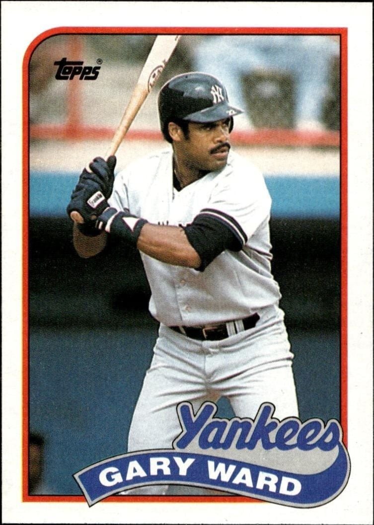 Gary Ward 1989 Topps #302 Baseball Trading Card - Front 1989 Topps Gary Ward #302 baseball trading card front