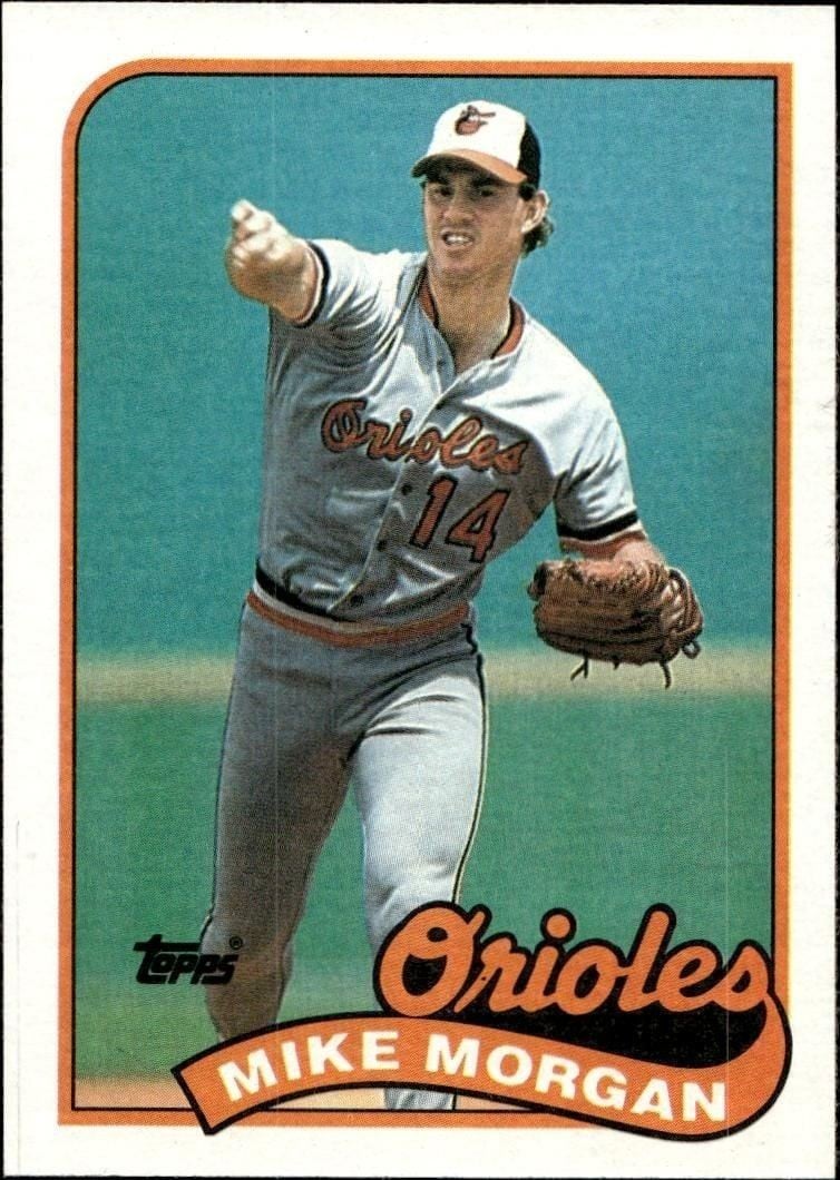 Mike Morgan 1989 Topps #788 Baseball Trading Card - Front 1989 Topps Mike Morgan #788 baseball trading card front