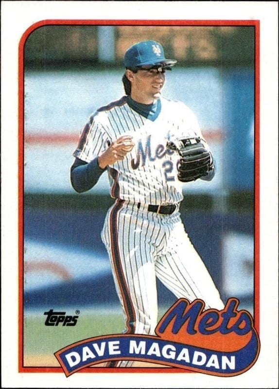 Dave Magadan 1989 Topps #655 Baseball Trading Card - Front 1989 Topps Dave Magadan #655 baseball trading card front