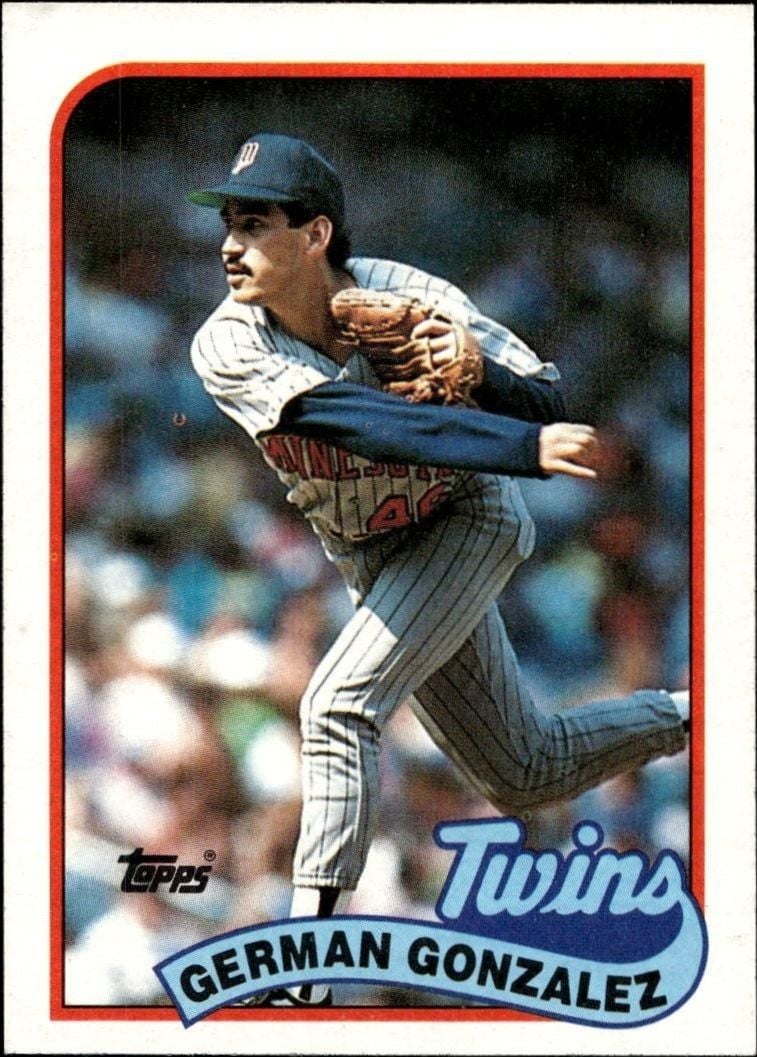 German Gonzalez 1989 Topps #746 Baseball Trading Card - Front 1989 Topps German Gonzalez #746 baseball trading card front