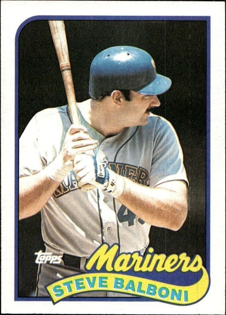 1989 Topps Steve Balboni #336 trading card