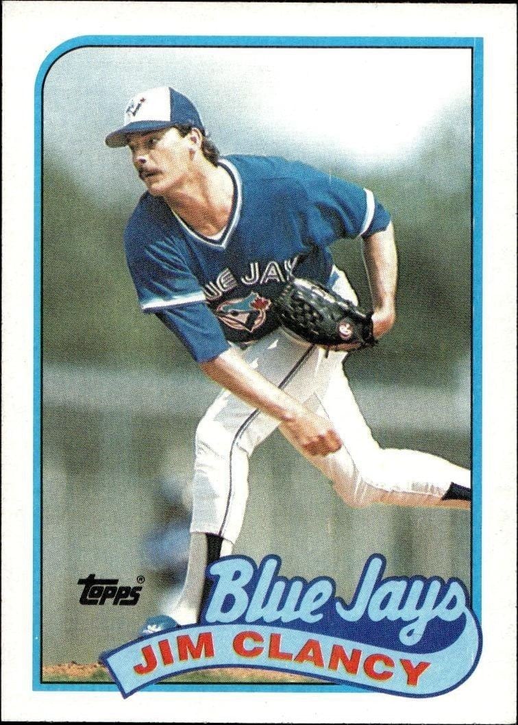 Jim Clancy 1989 Topps #219 Baseball Trading Card - Front 1989 Topps Jim Clancy #219 baseball trading card front