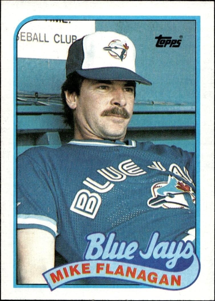 Mike Flanagan 1989 Topps #139 Baseball Trading Card - Front 1989 Topps Mike Flanagan #139 baseball trading card front