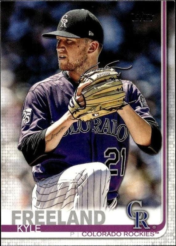 Kyle Freeland 2019 Topps Series 2 #647 Baseball Trading Card - Front 2019 Topps Series 2 Kyle Freeland #647 baseball trading card front