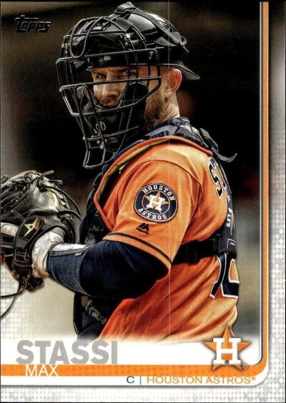Max Stassi 2019 Topps Series 2 #363 Baseball Trading Card - Front 2019 Topps Series 2 Max Stassi #363 baseball trading card front