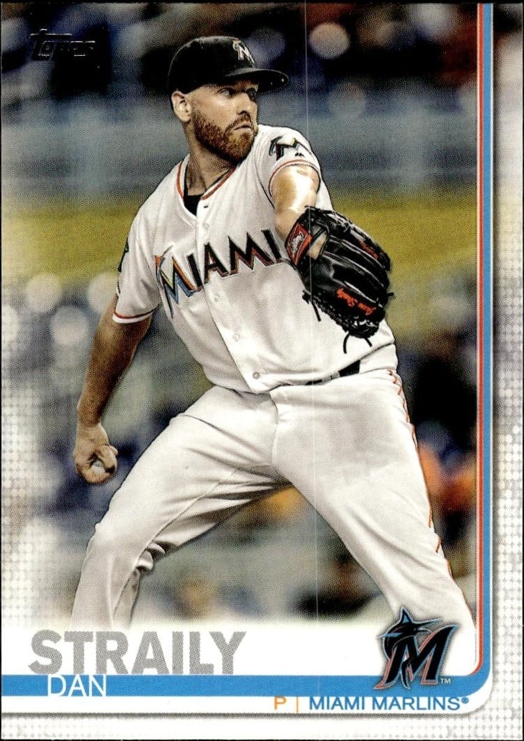 Dan Straily 2019 Topps #325 Baseball Trading Card - Front 2019 Topps Dan Straily #325 baseball trading card front