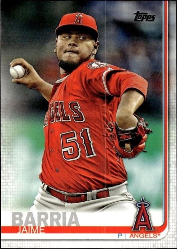 2019 Topps Series 1 Jaime Barria #206 trading card