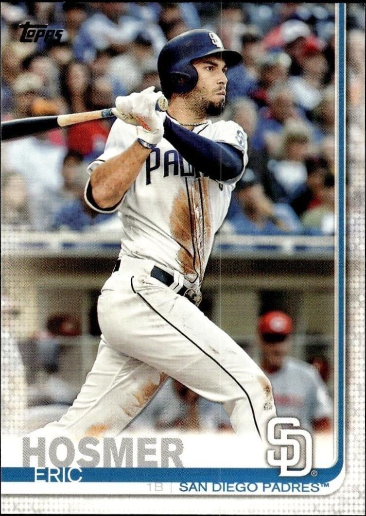 Eric Hosmer 2019 Topps #174 Baseball Trading Card - Front 2019 Topps Eric Hosmer #174 baseball trading card front