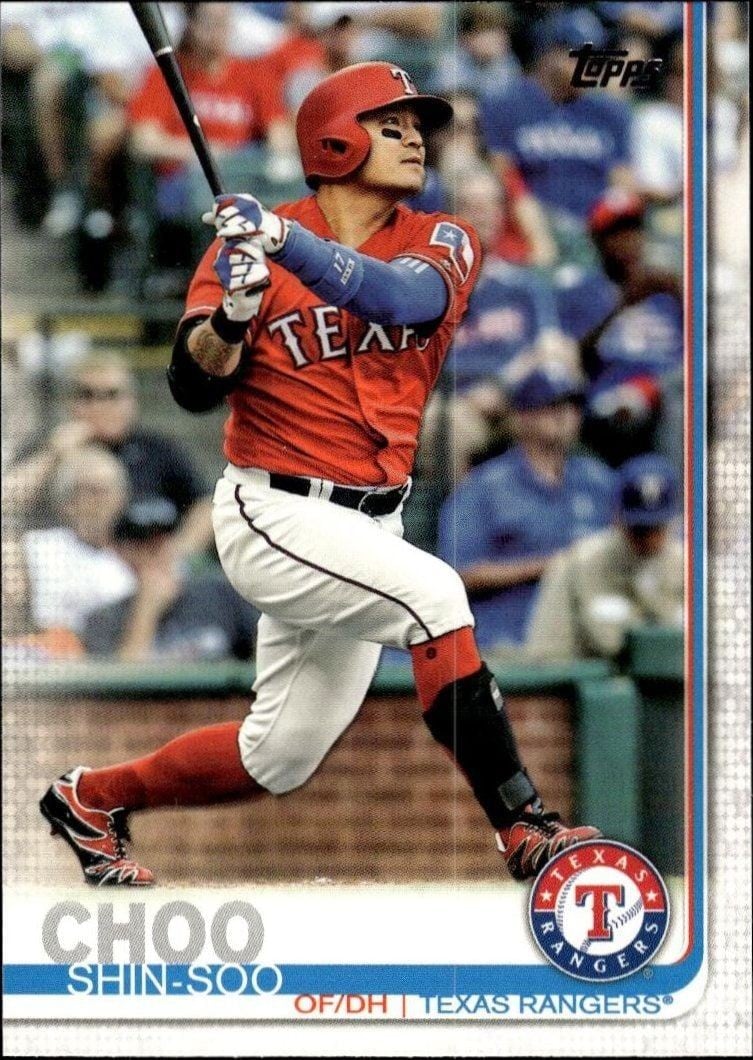 2019 Topps Series 1 Shin-Soo Choo #102 trading card
