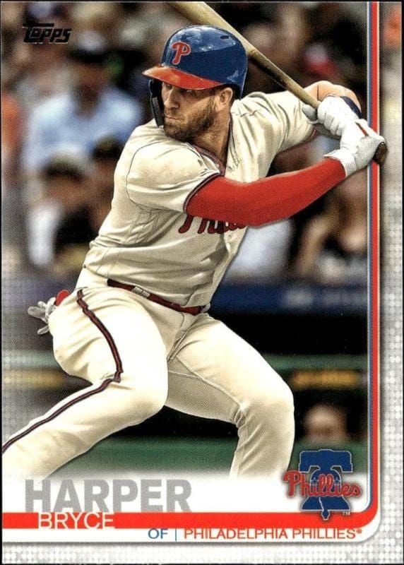 Bryce Harper 2019 Topps Series 2 #400 Baseball Trading Card - Front 2019 Topps Series 2 Bryce Harper #400 baseball trading card front