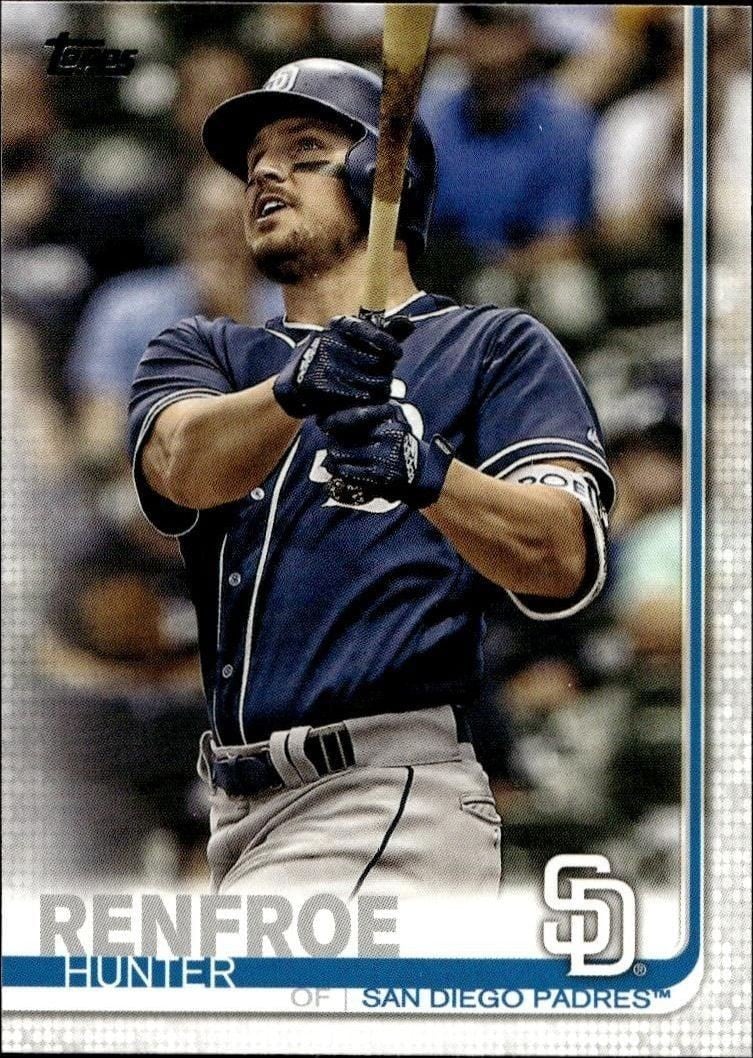 Hunter Renfroe 2019 Topps Series 2 #393 Baseball Trading Card - Front 2019 Topps Series 2 Hunter Renfroe #393 baseball trading card front