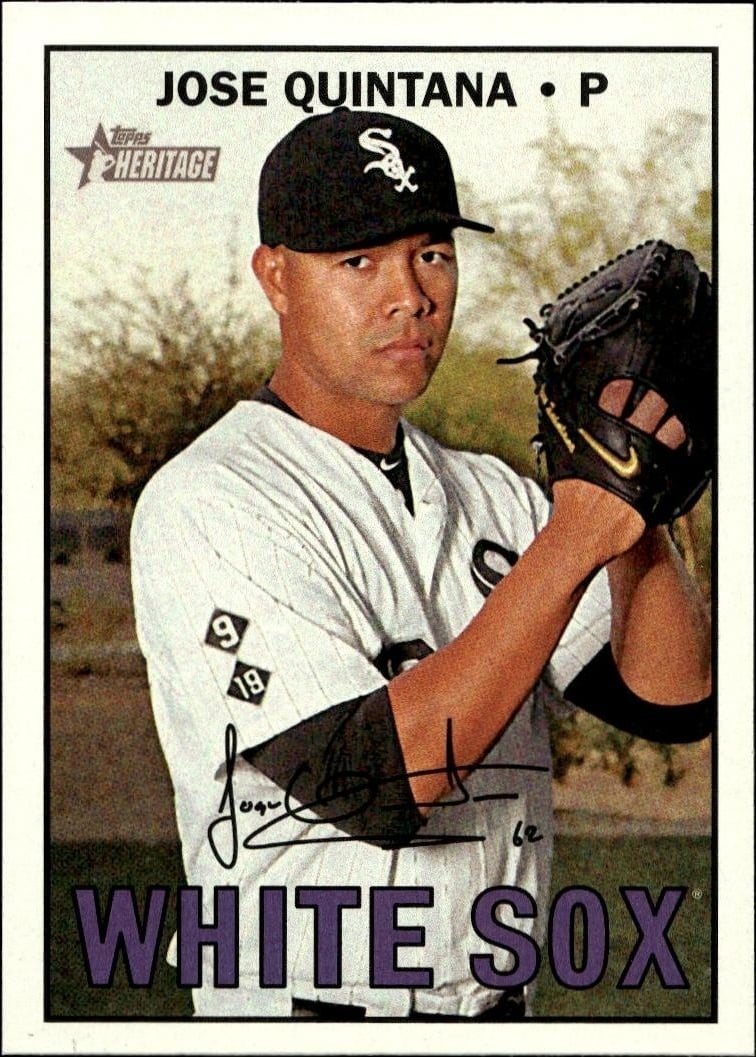 2016 Topps Heritage Jose Quintana #617 trading card