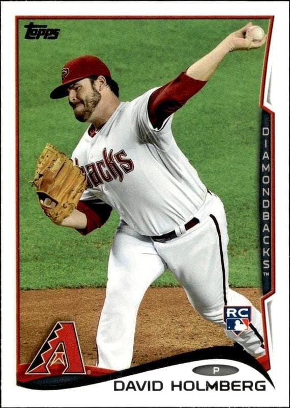 David Holmberg 2014 Topps #242 Baseball Trading Card - Front 2014 Topps David Holmberg #242 baseball trading card front