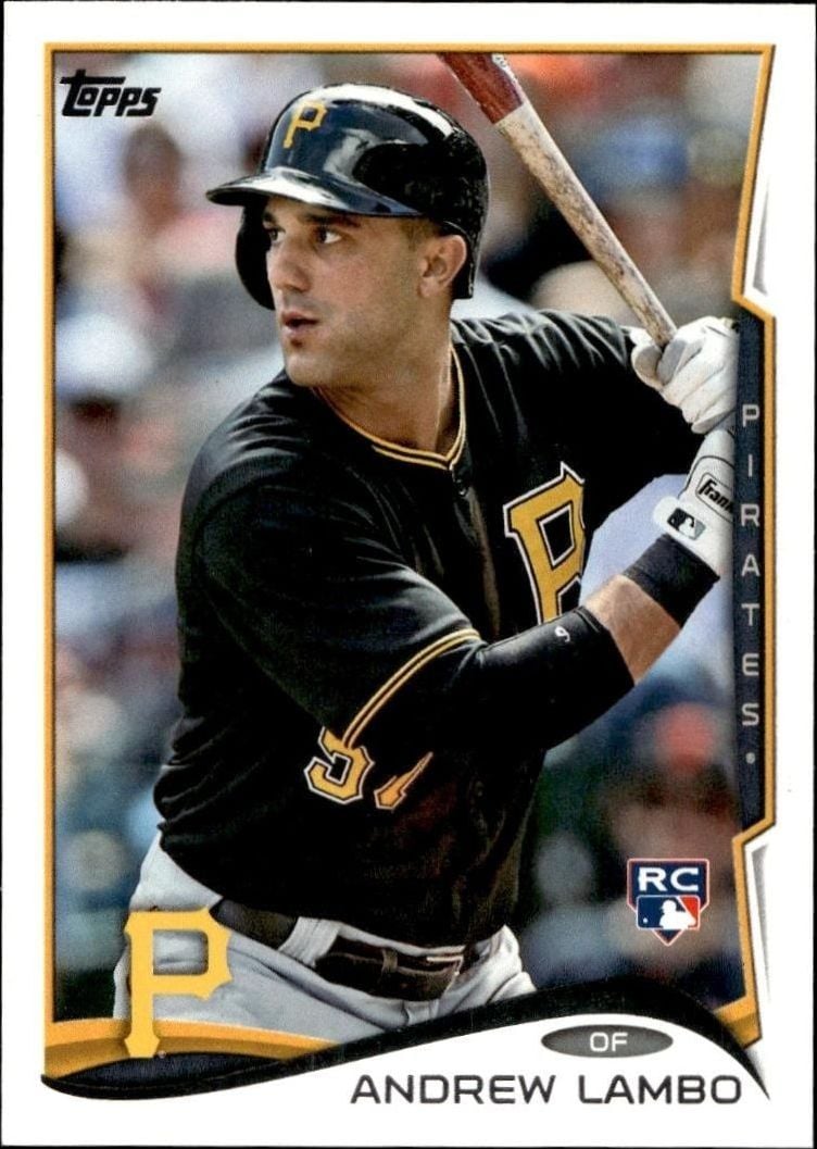 Andrew Lambo 2014 Topps #54 Baseball Trading Card - Front 2014 Topps Andrew Lambo #54 baseball trading card front