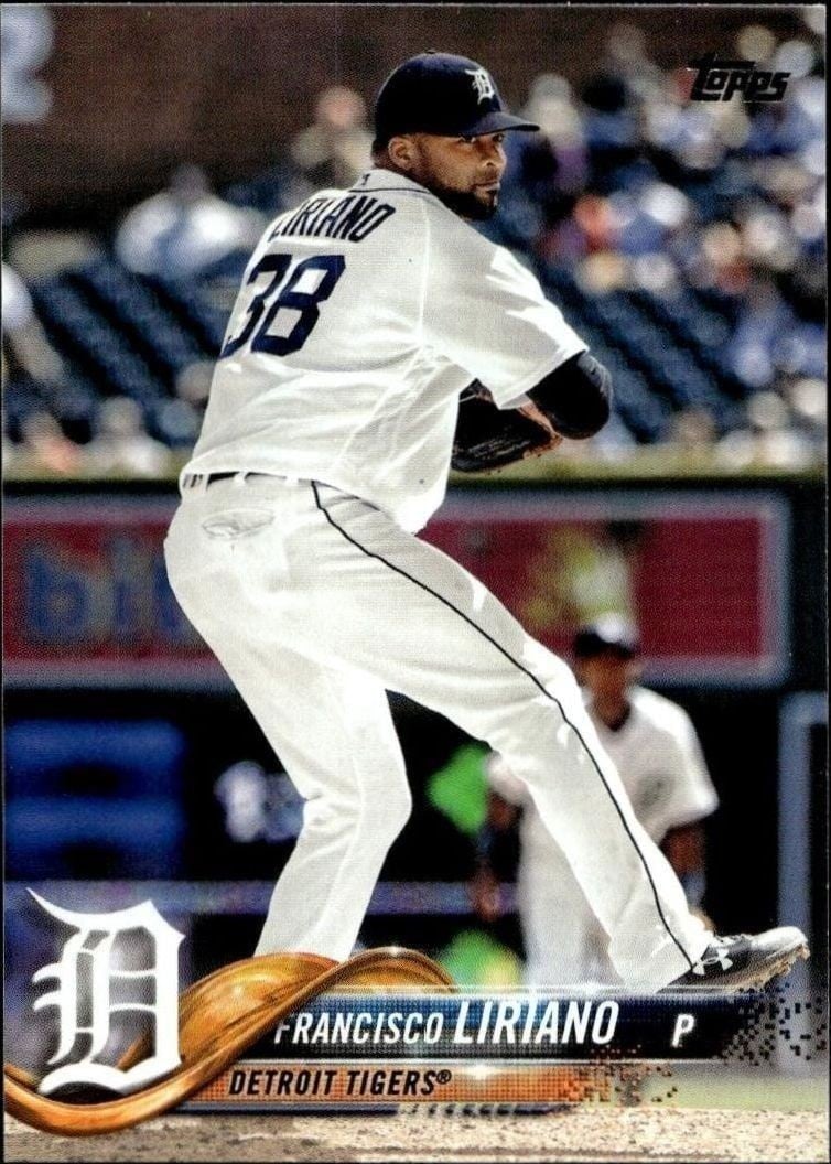 Francisco Liriano 2018 Topps Update #US180 Baseball Trading Card - Front 2018 Topps Update Francisco Liriano #US180 baseball trading card front