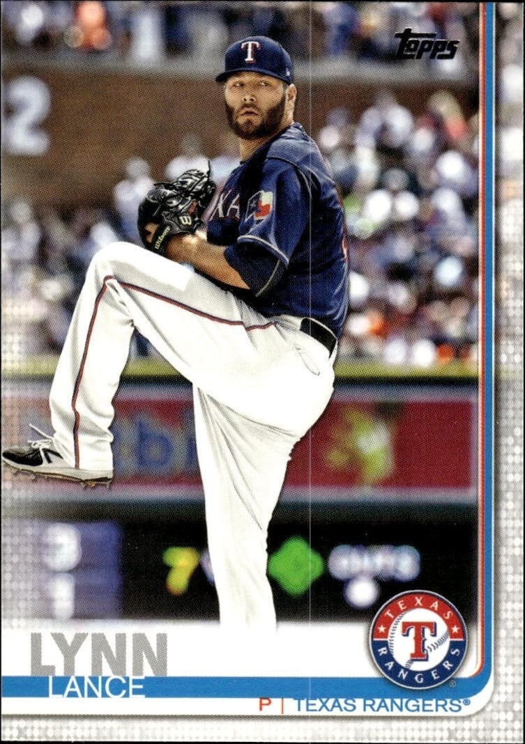 Lance Lynn 2019 Topps Series 2 #532 Baseball Trading Card - Front 2019 Topps Series 2 Lance Lynn #532 baseball trading card front