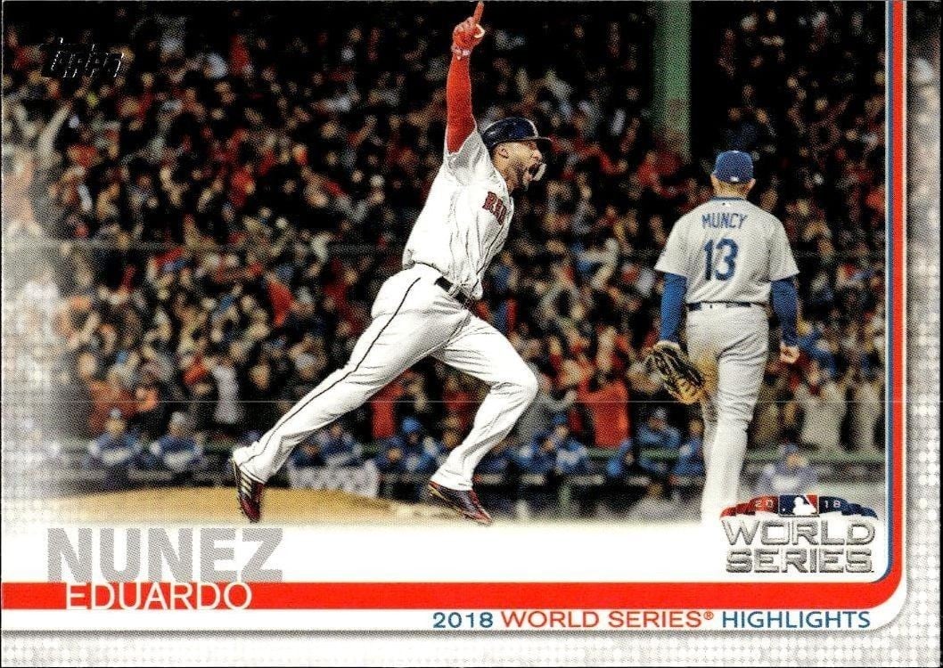 2019 Topps Series 1 Eduardo Nunez #3 trading card