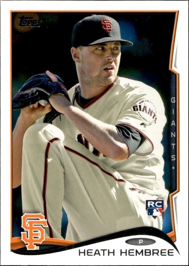 Heath Hembree 2014 Topps #249 Baseball Trading Card - Front 2014 Topps Heath Hembree #249 baseball trading card front