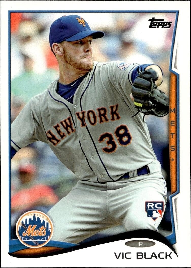 Vic Black 2014 Topps Series 2 #557 Baseball Trading Card - Front 2014 Topps Series 2 Vic Black #557 baseball trading card front