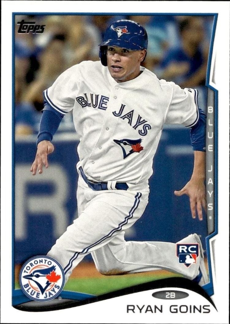 Ryan Goins 2014 Topps #319 Baseball Trading Card - Front 2014 Topps Ryan Goins #319 baseball trading card front