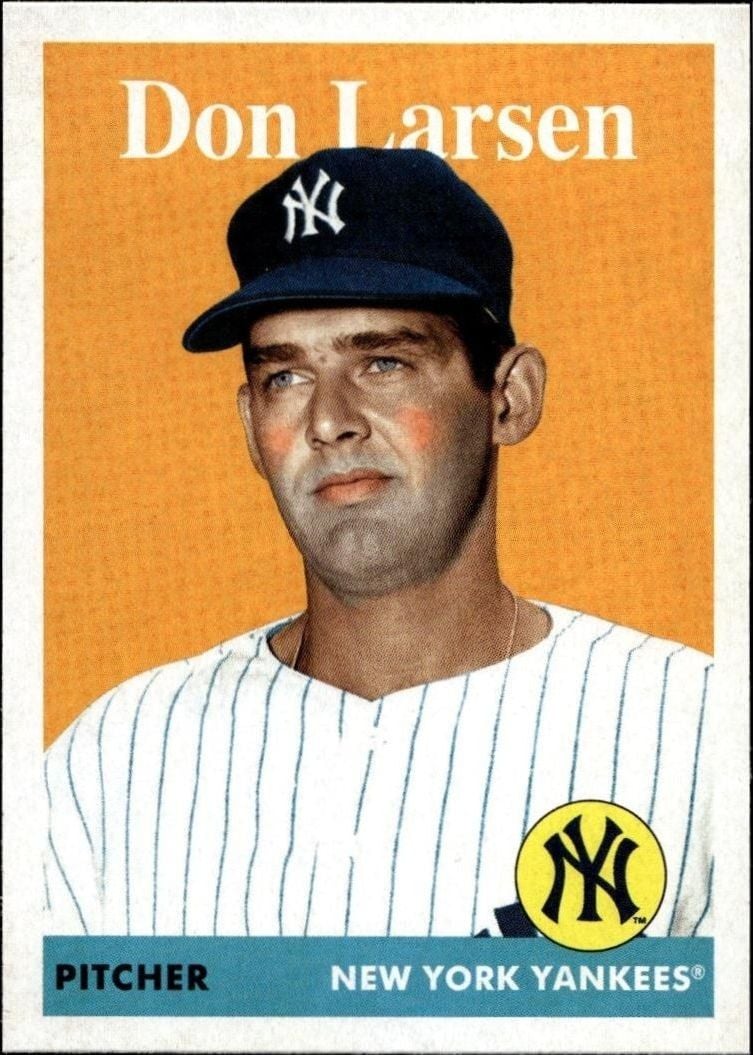 Don Larsen 2019 Topps Archives #64 Baseball Trading Card - Front 2019 Topps Archives Don Larsen #64 baseball trading card front