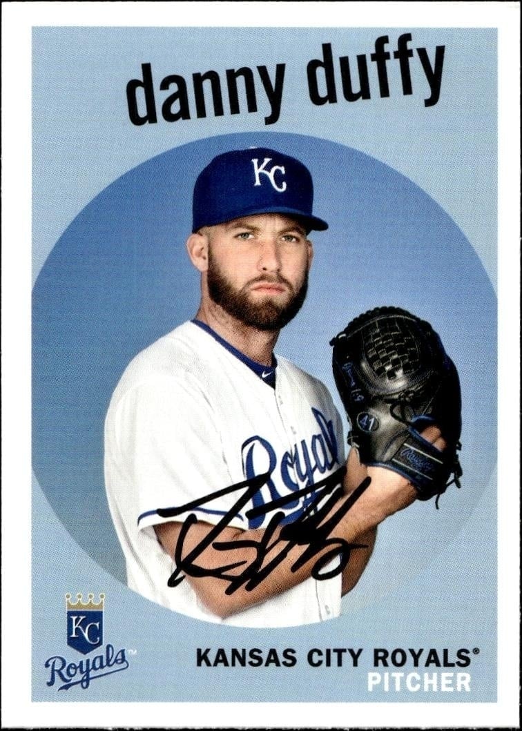 2018 Topps Heritage Danny Duffy #80 trading card