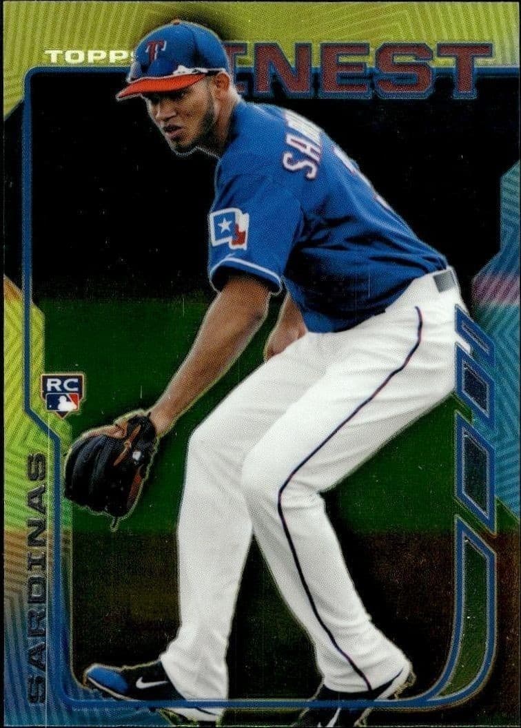 2014 Topps Finest Luis Sardinas #3 trading card