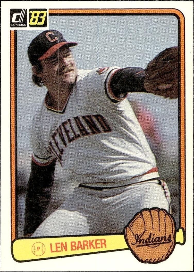 Len Barker 1983 Donruss #111 Baseball Trading Card - Front 1983 Donruss Len Barker #111 baseball trading card front