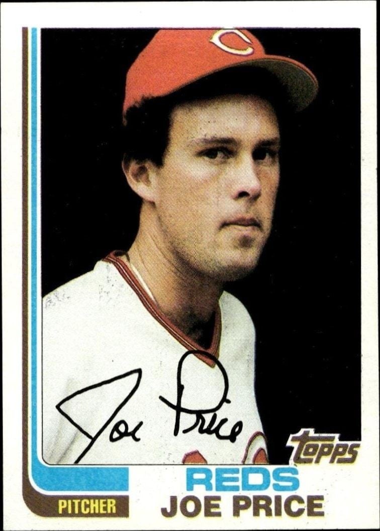 Joe Price 1982 Topps #492 Baseball Trading Card - Front 1982 Topps Joe Price #492 baseball trading card front
