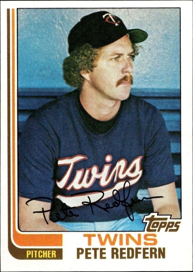 Pete Redfern 1982 Topps #309 Baseball Trading Card - Front 1982 Topps Pete Redfern #309 baseball trading card front