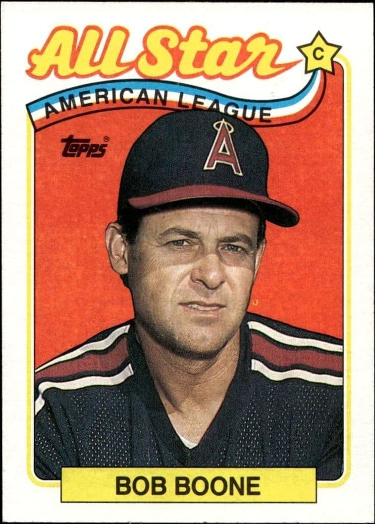 1989 Topps Bob Boone #404 trading card