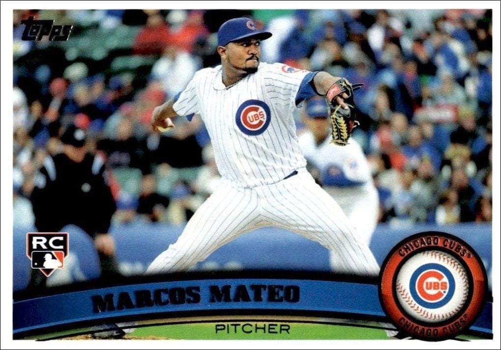 Marcos Mateo 2011 Topps Series 2 #431 Baseball Trading Card - Front 2011 Topps Series 2 Marcos Mateo #431 baseball trading card front