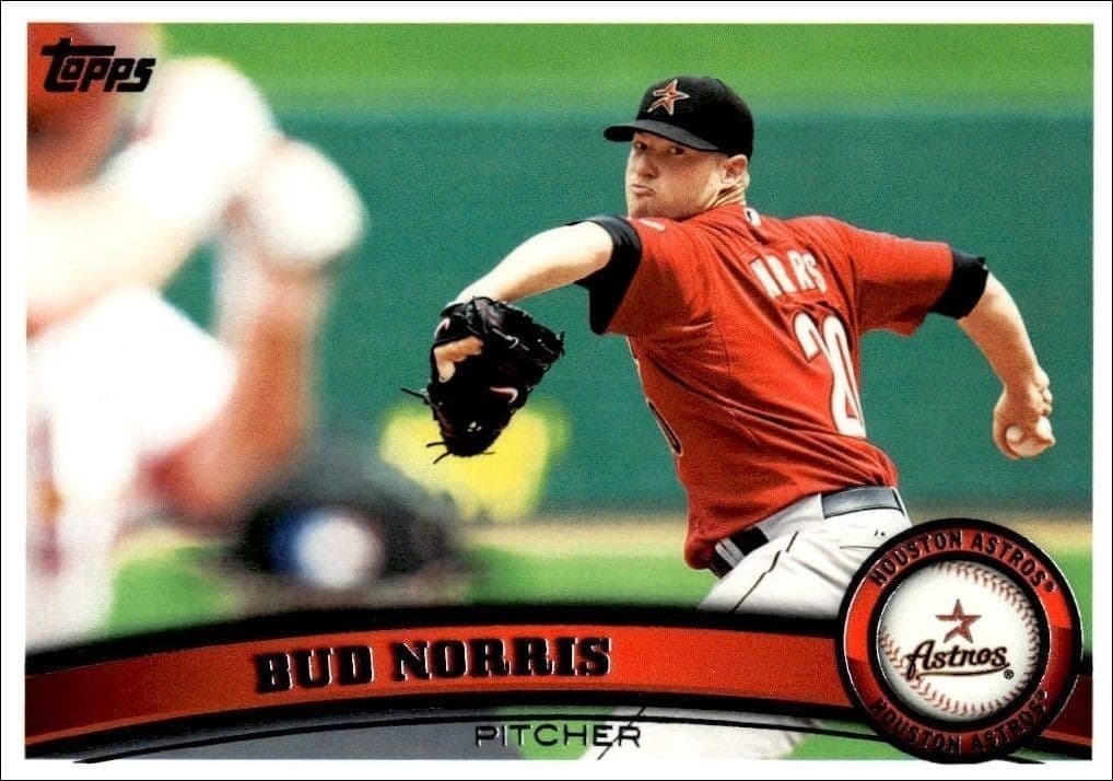 2011 Topps Series 2 Bud Norris #534 trading card