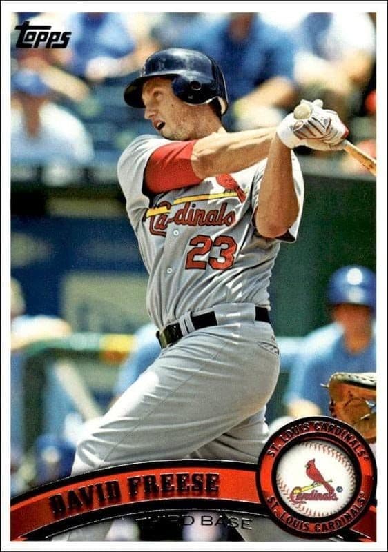 2011 Topps Series 2 David Freese #452 trading card