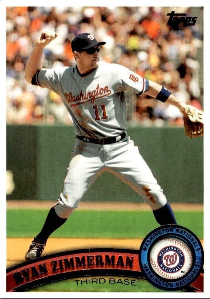 2011 Topps Series 2 Ryan Zimmerman #660 trading card